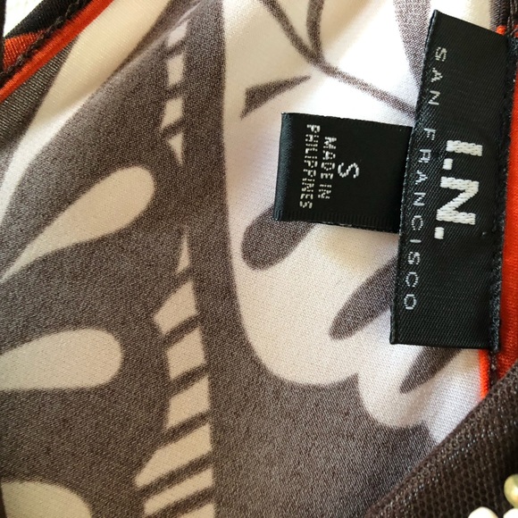 I.N. SAN FRANCISCO Womens Dress Size Small Embellished Neckline - Picture 8 of 8